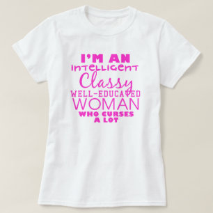 T-shirt im une femme intelligente, chique, instruite qui