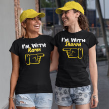 I'm With Custom Name Funny Personalized Womens