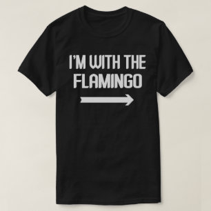 T-shirt I'm With Flamant rose Easy Halloween Matching Coup