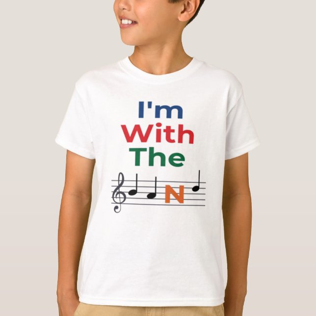 T-shirt I'm With The Band Musician Music Humour (Devant)