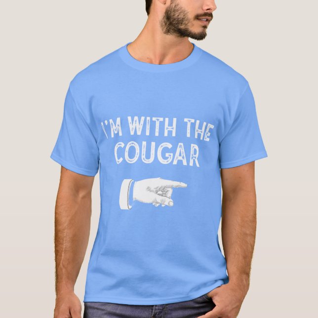 T-shirt Im With The Cougar Matching Cougar Costume Hallowe (Devant)
