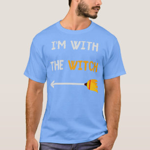 T-shirt Im With The Witch couple costume