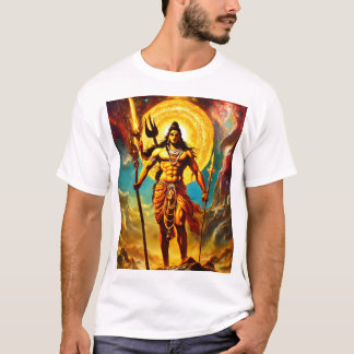 T-shirt Image Abstraite spirituelle du Seigneur Shiva