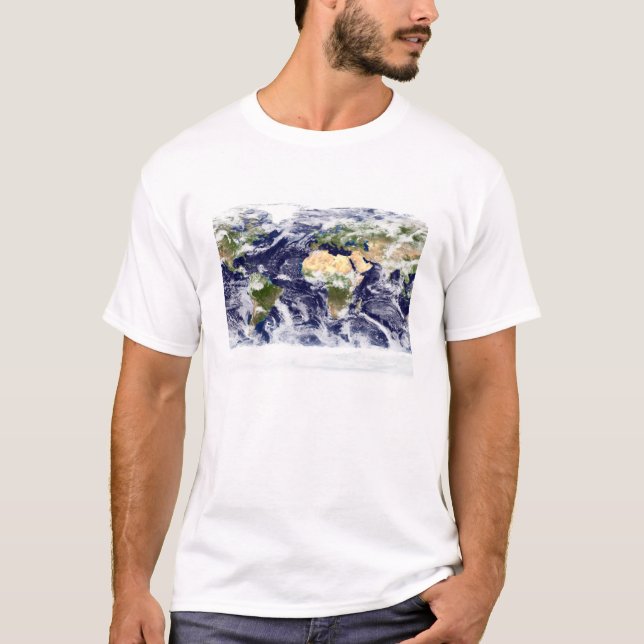 T-shirt Image couleur vraie de toute la Terre (Devant)