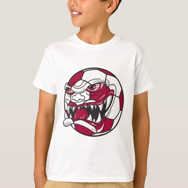 T-shirt image de balle extrême de football (Devant)