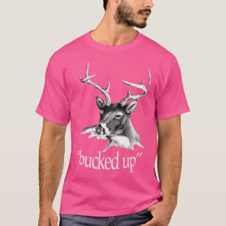 T-shirt Image de cerf remonté pour la chasse