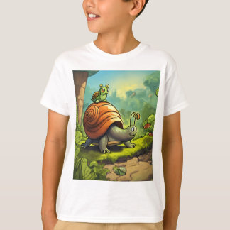 T-shirt Image de dessin de terrifié