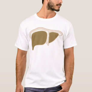 T-shirt image de foie