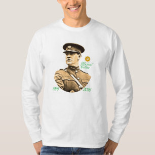 T-shirt Image de héros irlandais pour homme-long-manches-T
