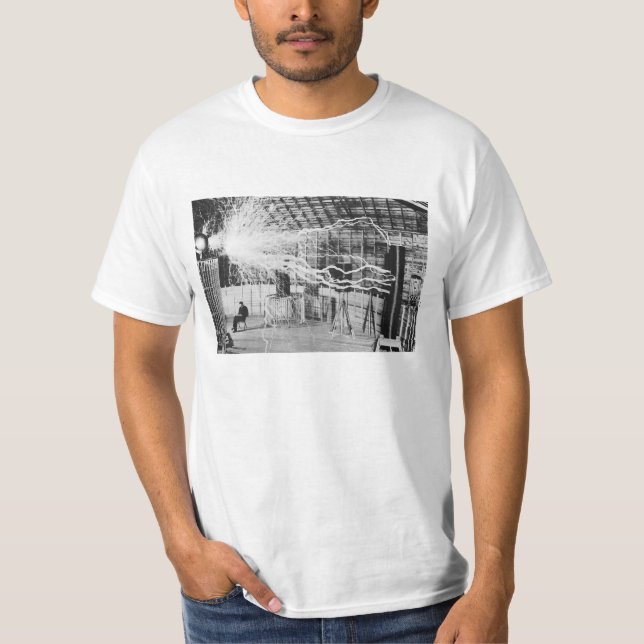 T-shirt Image de l'électricité de laboratoire de Nikola (Devant)