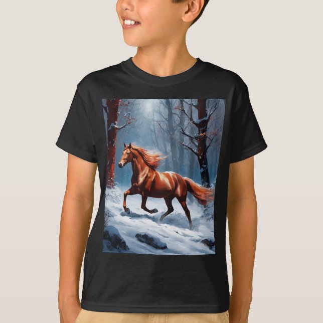 T-shirt Image du cheval (Devant)