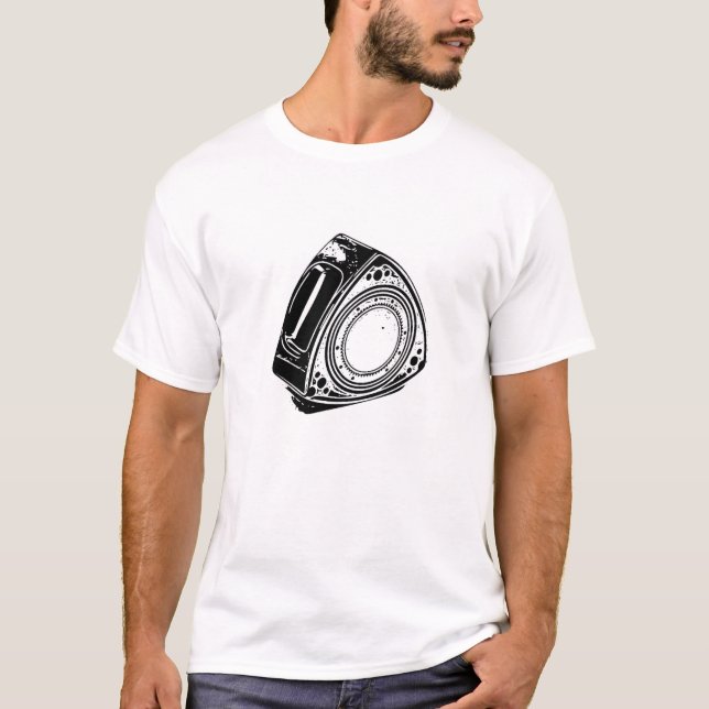 T-shirt Image du vecteur moteur rotatif (Devant)