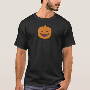 T-shirt Image éffrayante du Citrouille Jack-O-Lantern