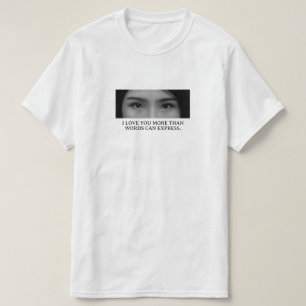 T-shirt Image & Nom Yeux Personnalisés Entièrement Perso
