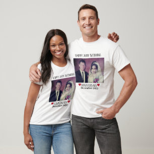 T-shirt Image personnalisée Joyeux 20e anniversaire de Mar