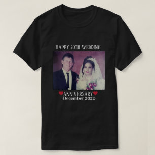 T-shirt Image personnalisée Joyeux 20e anniversaire Maria