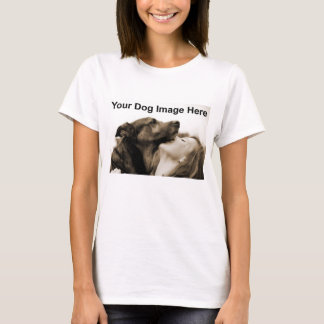 T-shirt Image photo de votre chien personnalisé