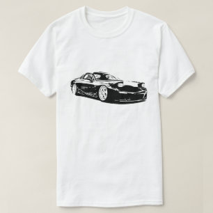 T-shirt Image rotatoire de vecteur de Mazda RX7