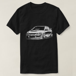 T-shirt Image vectorielle de Mitsubishi Evolution