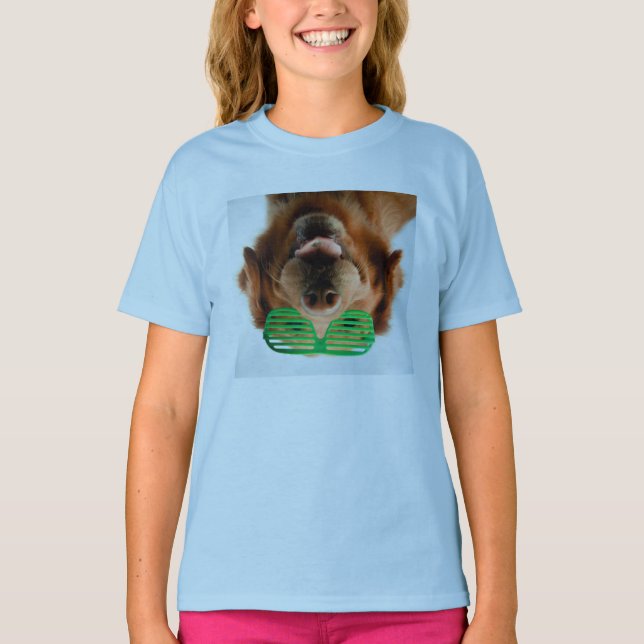 T-shirt Images Getty | Chien avec lunettes (Devant)