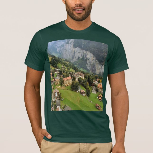 T-shirt Images suisses - Wengen de Mannlichen (Devant)