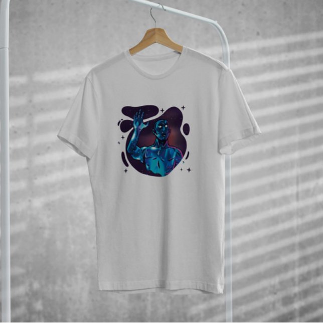 T-shirt Imaginaire Alien Espace bleu (Créateur téléchargé)