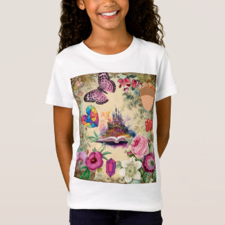 T-Shirt Imaginaire Castle Butterfly Fun Joli Design