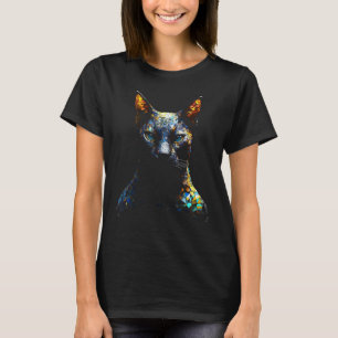 T-shirt Imaginaire Chat Polygone Artwork - Chat Motif Anim