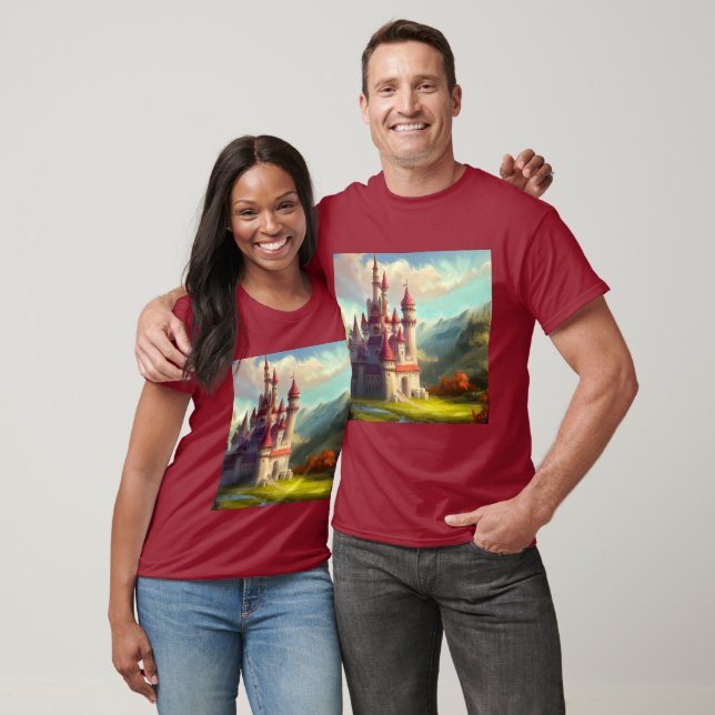 T-shirt Imaginaire Château Joyeux Paysage 1 (Unisexe)