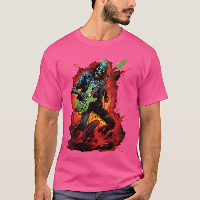 T-shirt imaginaire classique des années 80 Art lourd Roche (Devant)