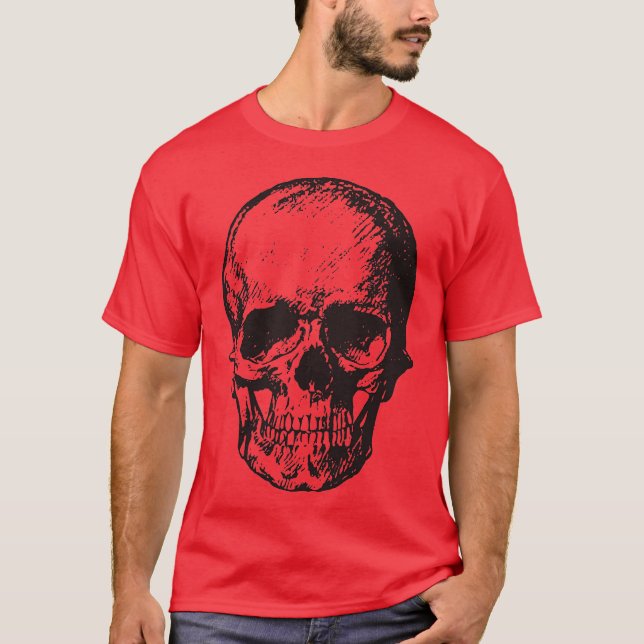 T-shirt Imaginaire crâne Art Rock Punk Métal lourd (Devant)