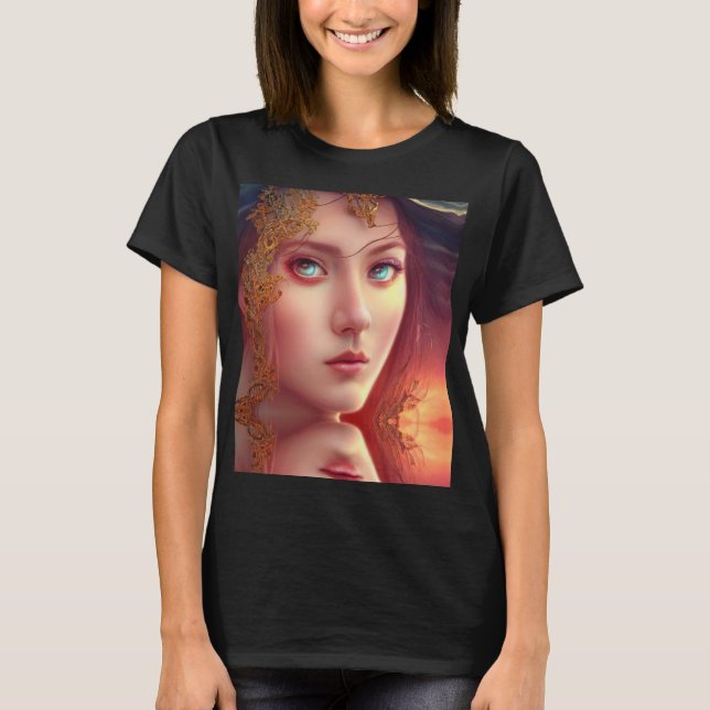 T-shirt Imaginaire créature femme princesse (Devant)