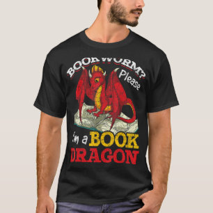 T-shirt Imaginaire Creature Lecture Bookworm Livre Dragon