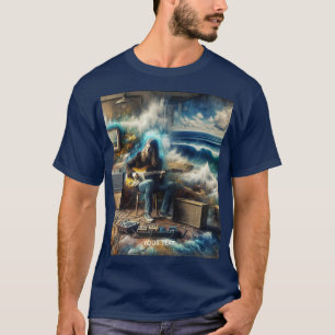 T-shirt Imaginaire Cute Music Guitare Océan