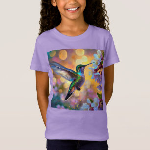 T-Shirt Imaginaire de cerisier en fleurs Hummingbird