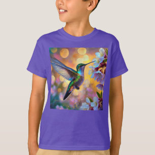 T-shirt Imaginaire de cerisier en fleurs Hummingbird