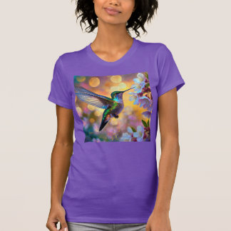 T-shirt Imaginaire de cerisier en fleurs Hummingbird
