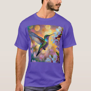 T-shirt Imaginaire de cerisier en fleurs Hummingbird