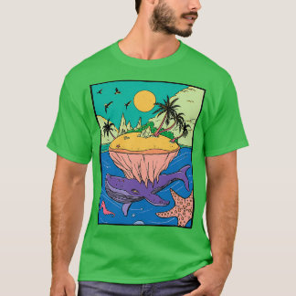 T-shirt Imaginaire de l'île aux baleines
