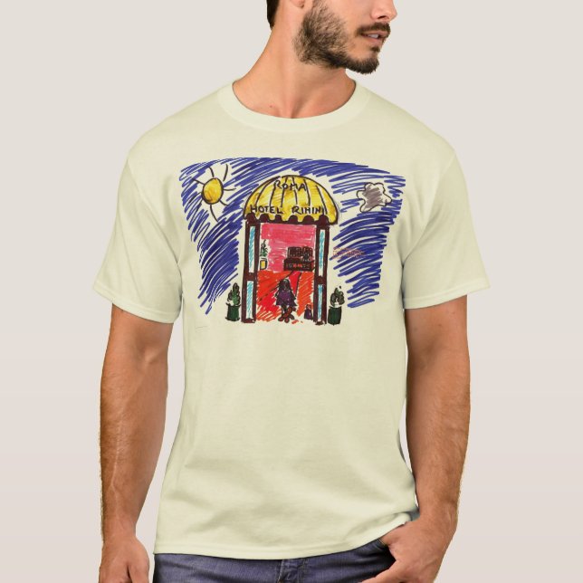 T-shirt IMAGINAIRE de Rimini d'hôtel (Devant)