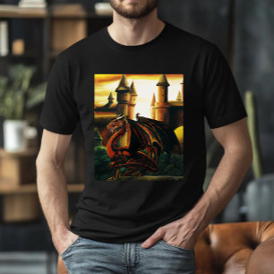 T-shirt Imaginaire du château de Red Dragon