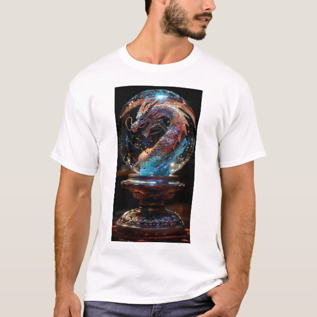 T-shirt Imaginaire en cristal de l'âme de dragon (Devant)