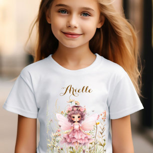 T-shirt Imaginaire Fairy fleur sauvage pastel