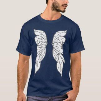 T-shirt Imaginaire Fée ailes sur le dos Costume habillé