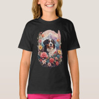 imaginaire floral 3D Bernese Mountain Dog Birds Vi
