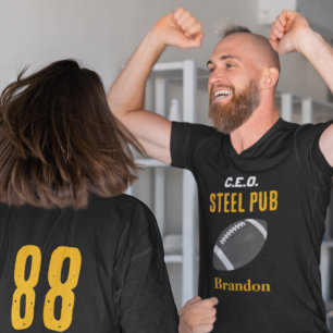 T-shirt Imaginaire Football/Jardin Bar Gold personnalisabl