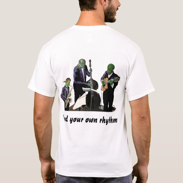 T-shirt Imaginaire Jazz Musiciens Musique Art Shirt (Dos)