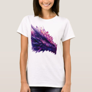 T-shirt Imaginaire mystique Améthyste cristal Dragon Bête