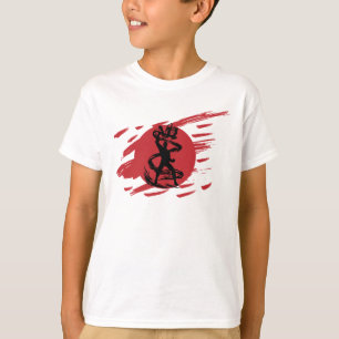 T-shirt Imaginaire noir Ninja ombre épée Silhouette