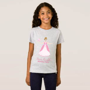 T-Shirt Imaginaire rose princesse fête d'anniversaire
